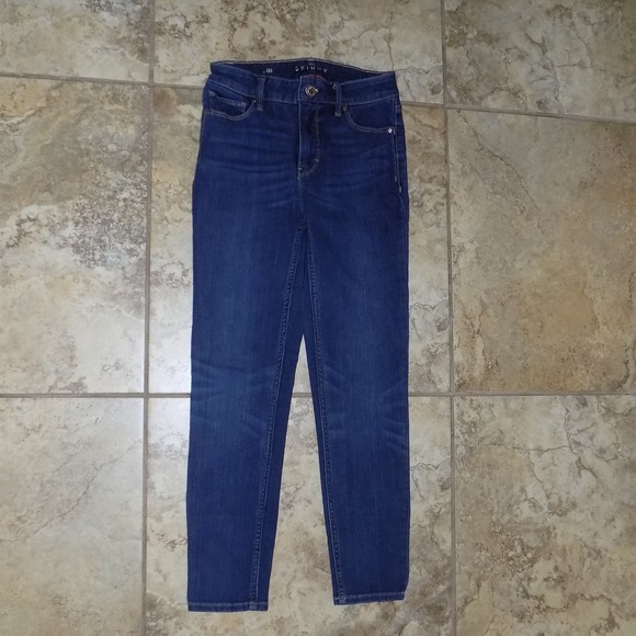 White House Black Market Denim - White House Black Market The Skinny Jeans Womens 00 Dark Wash High Rise‎ Stretch